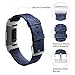 Karei Woven Bands Compatible with Fitbit Charge 3/Charge 3 SE, Soft Accessory Sports Band Replacement Strap Small Large for Fitbit Charge 3 Fitness Smart Watch Women Men