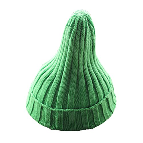 Pointy Hat Knitted Hat (Green 