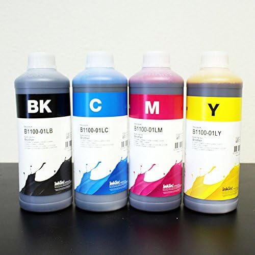 4000ml Inktec™ for Brother LC201 LC201C Premium Dye Ink with 4 x 100ml Empty Bottle