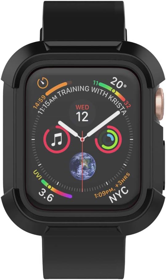 Case and Band Compatible for Watch Series 1/2/3 42mm, Silicone Strap with Ventilation Holes and Shock Resistant Bumper Cover Replacement for Watch Series 1/2/3