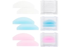 3 Pairs Lash Lift Pads kit, Ultra-Thin 1mm Thick Reusable Flat Shields for Lifting, Designed for Salon and Home Use