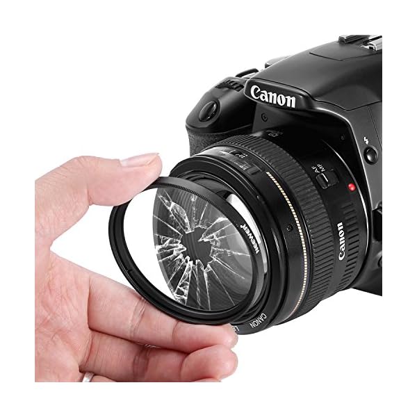 Neewer 49MM Objektiv Filter Set: UV-Filter + CPL Filter + ND4 Filter + Filterbeutel + Reinigungstuch für Kameras mit 18… – Bild 8