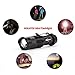 Mikafen 5 Pack Mini Cree Q5 LED Flashlight Torch 7w 300lm Adjustable Focus Zoomable Light