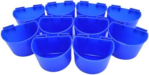 Amazon Com Qutess 10 Pcs Cup Hanging Water Feed Cage Cups Bird