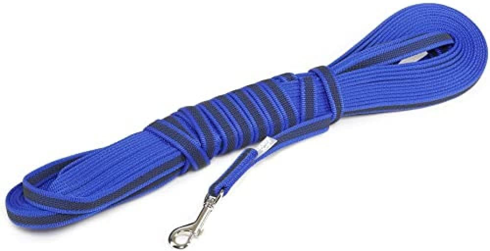 Julius-K9 Color & Gray Super-Grip Leash 14 mm x 15 m Blue Gray