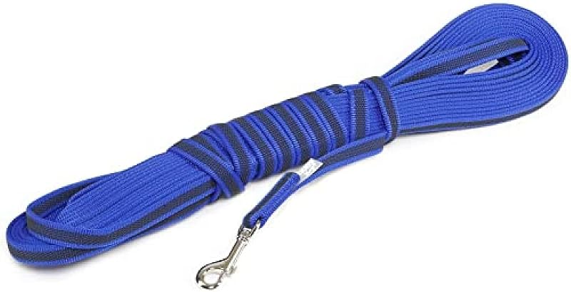 Julius-K9 Color & Gray Super-Grip Leash 14 mm x 15 m Blue Gray