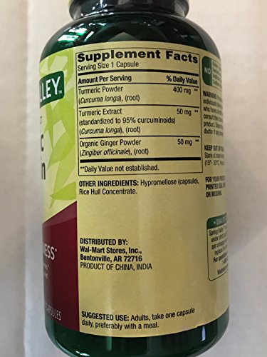 Spring Valley Turmeric Curcumin Capsules - Image 3