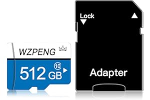 512GB Micro SD Card Class 10 Micro SD Memory Cards, TF Card Class 10 High Speed Adapter for Dash Cams&Action Camera,Surveilla