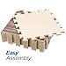 Basics Hardware Interlocking Puzzle Wood Mat (Dark Wood) (Dark)