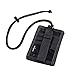 Unigear Tactical ID Card Holder Detachable Badge Holder 1000D Cordura with Adjustable Neck Lanyard Key Ring (Black - 1000D Cordura)