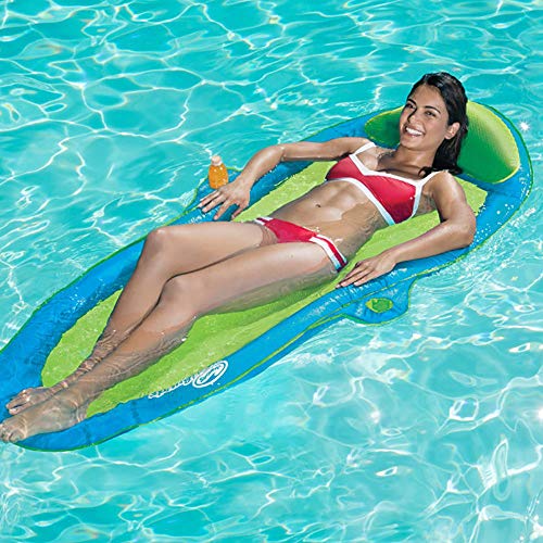 SwimWays Spring Float Suncatcher - Dark Blue/Light Blue