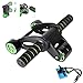 ATHLDYN AB Roller Wheel for Abdominal Exercise, 4 Wheel Foldable Abs Roller for Women and Men with Knee Pad & Resistance Band,Abdominal Muscle Training Wheel,Abs Exercise Wheel Roller