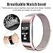 Fitbit Charge 2 Bands, Coukou Milanese Loop Stainless Steel Bracelet Replacement Wristbands Smart Watch Strap with Unique Magnet Lock for Fitbit Charge 2 - Rose Gold