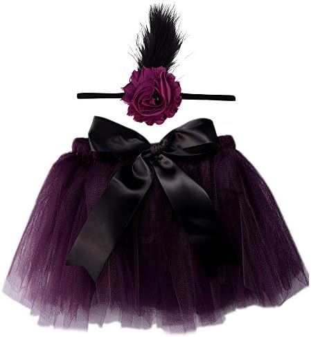 ISOCUTE Newborn Baby Girl Photography Props Photo Shoot Tutu Skirt Headband Set