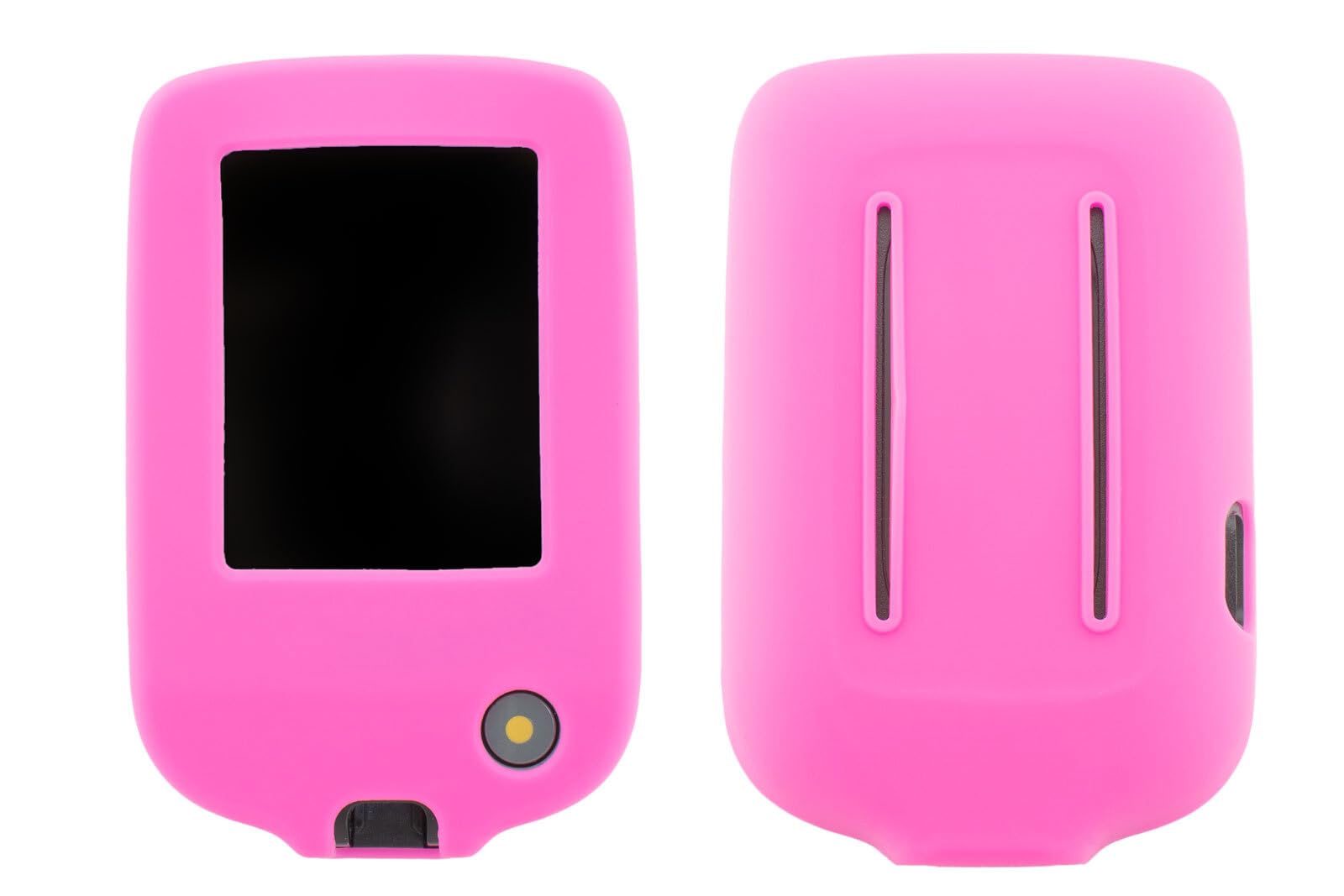 caseroxx Silicone-Case compatible with Freestyle Libre 3 made from silicone, case with or without belt clip in pink