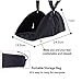 Foot Rest,New-Type Portable Adjustable Height Travel Footrest Flight Carry-on Foot Rest Travel Accessories and Office Foot Rests, Best Footrests Hammock for Office Bus Airplane (Black)