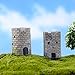 Mini Square Castle Dollhouse Landscape Bonsai Craft DIY Home Garden Decor