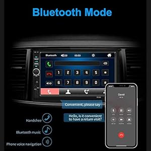 Andven Autoradio Bluetooth, Car Stereo 2 DIN 7 pollici Touch Screen MP5 Player con Supporto FM/AUX/USB/TF Card + Rear… - immagine 3