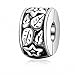 SOUKISS Authentic Sterling Silver Charm Clip Lock Stopper Bead Fit Bracelets,Xmas Mothers Gifts for her