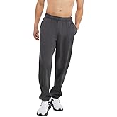 Champion Men's Cinched-Bottom Lounge Pants, Standard Fit, Lightweight, Available in Regular and Big & Tall