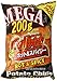 Calbee Mega Potato Chips, Hot Salt Spicy, 7.05 Ounce