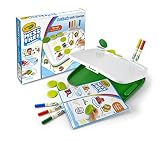 Crayola Color Wonder Mess Free Art Desk with Stamps, Kid Art Supplies, Travel Coloring Kit, Over 20 Pieces, Gift