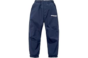 AIMISYOU Boys Ski Snow Trousers Fleece Lined Winter Outdoor Cargo Pants Waterproof Hiking