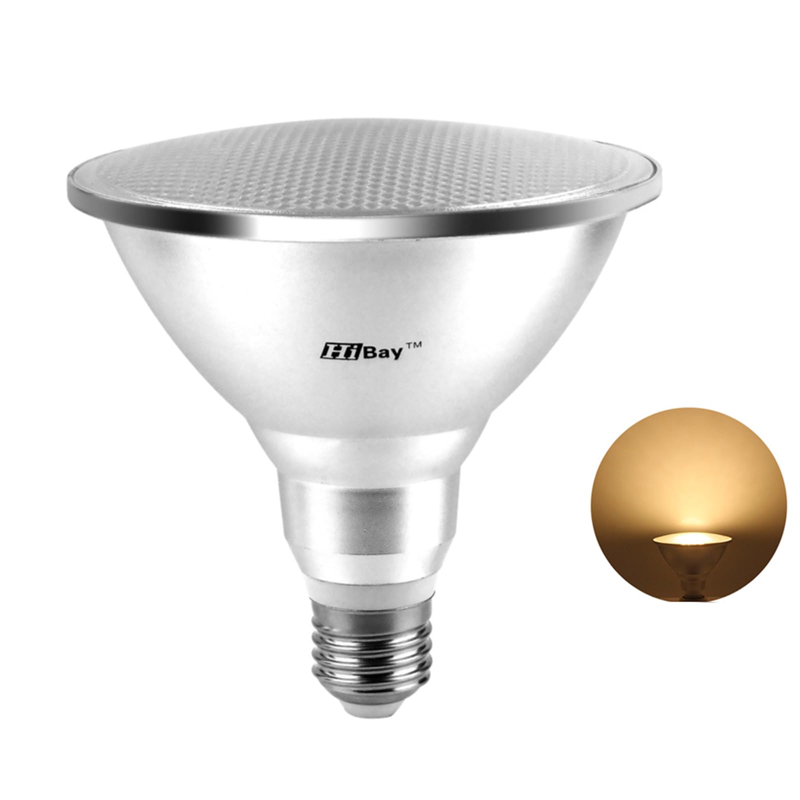 HiBay 12W PAR38 LED Bulb E27 ES par 38 floodlight Spot Light Warm White 3000K Replace 120W Halogen IP20 Indoor Use,1 Unit — image 1