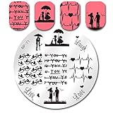 Born Pretty Nail Art Stamping Template Image Plate Love Theme BP71