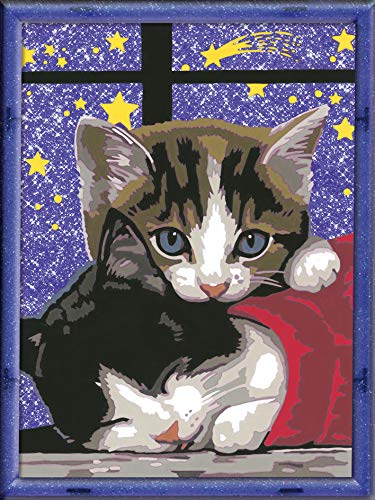 Ravensburger CreArt 28561 - Kuschelndes Kätzchen - Malen nach Zahlen Katze für Kinder ab 9 Jahre - Ostergeschenke Kinder 9 Jahre – Bild 6