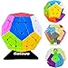 Ganowo Megaminx Cube 3x3 2x2 Pentagonal Dodecahedron Speed Cube Puzzle Toy Magic Puzzle for Kids Stickerless Pink 2 Packs