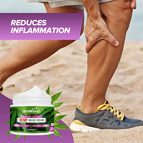 Hemp Relief Cream 20,000MG For Pain Relief, Muscle, Joint, Knee and