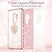 VEGO Galaxy S9 Plus (Not S9) Glitter Case with Ring Holder Kickstand for Women Girls Bling Diamond Rhinestone Sparkly Bumper Fasion Shiny Cute Protective Case for Samsung Galaxy S9 Plus (Rose Gold)
