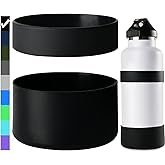 Miracredo 2 PCS Silicone Water Bottle Boot, Protective Silicone Sleeve, Anti-Slip Bottom Cover with Silicone Ring, BPA Free, Compatible with Simple Modern, Fit Iron Flask