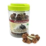 Pet Cuisine Dog Treats Puppy Chews Training Snacks,Chicken & Rice Dumbbells,12 oz
