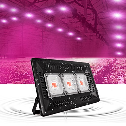 450W LED Grow Light Full Spectrum, Relassy Waterproof COB LED Grow Light with Natural Heat Dissipation and Without Noise Perfect for Outdoor/Indoor Plants All Growing
