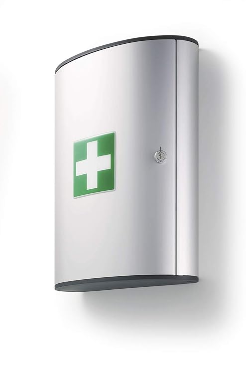 Durable 197423 Erste Hilfe Kasten First Aid Set L, gem. DIN 13157, silber