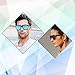 Polarized Sunglasses for Men Women Vintage Mens Sunglasses Rectangular Driving Sun Glasses