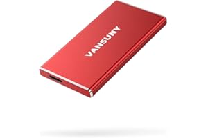 Vansuny 500GB Portable External SSD USB 3.1 Gen2, 430MB/s High-Speed Data ssd External Hard Drive USB C, Metal Mini Portable External Solid State Drive for PC, Laptop, Phones and More