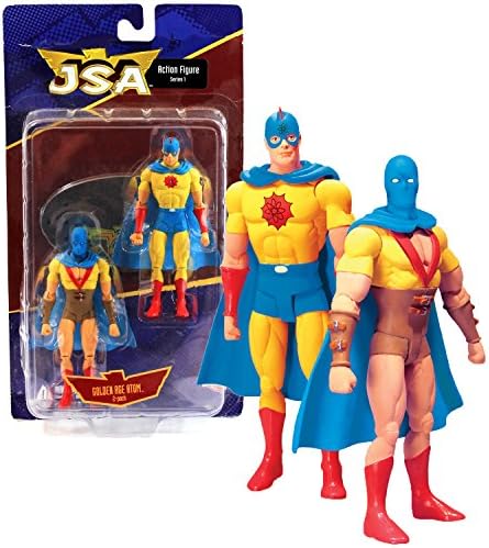 DC Direct Series 1 Justice Society of America JSA 2 Pack 6 Inch Tall Action Figure Set - GOLDEN AGE ATOM