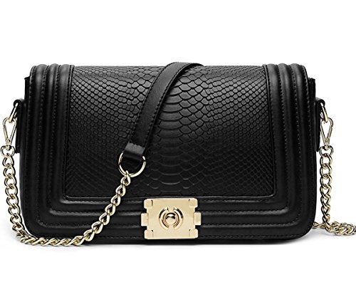 CLUCI Women s Leather Handbags Crossbody Bag Clutch Purse Shoulder Bags on Clearance Black
