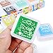 Ink Pad Stamps, UBEGOOD Craft Stamp Pads DIY 24 Colors, Rainbow Finger Ink Pads for Washable Rubber Stamps Partner Color Card Making and Kids Scrapbooking