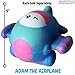 Original Squishies by Squshums , Slow Rising Fruit Scented Jumbo Squishys : 1 Squishy Toy Per Blind Bag : Get a Unicorn, Airplane, Heart Cat, Strawberry Cake OR Elephant Toys : FREE Carrying Case!