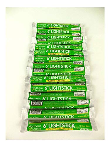 Lot of 15 Emergency Light Sticks 12 Hour Green Disaster Survival Halloween USA