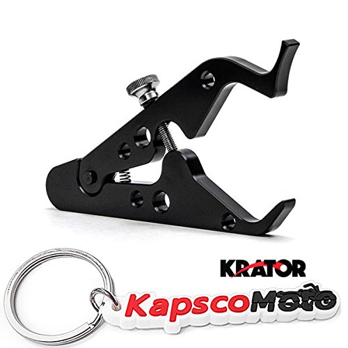 Krator Motorcycle Cruise Control Universal Throttle Assist Wrist Hand Grip Lock Cramp + KapscoMoto Keychain - Thumbnail 6