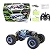 Bfull 1:10 RC Cars With 2 Pieces of Batteries 4WD High Speed Racing Cars Double Sided Flip RC Car 2-Sided Stunt Vehicle Off-Road Vehicle 2.4Ghz Transform Monster Trucks Rock Crawler Buggy Hobby Car