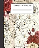 Composition Notebook: Insect Ephemera Bugs Floral College Ruled Notebook Lined School Journal