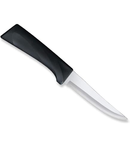 Rada Cutlery W242 Serrated Paring Knife – Black Handle, Regular Size