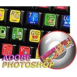 NEW ADOBE PHOTOSHOP KEYBOARD STICKER FOR DESKTOP, LAPTOP AND NOTEBOOK