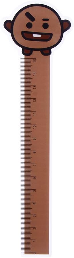 Christ For Givek Kpop BTS Cartoon Cute Convenient Straight Ruler 15cm Stationery Rulers School Supplies(H04)